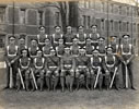 Cpl T. D. Bowman's squad, Coldstream Guards, March 1937. Peter Wright back left.